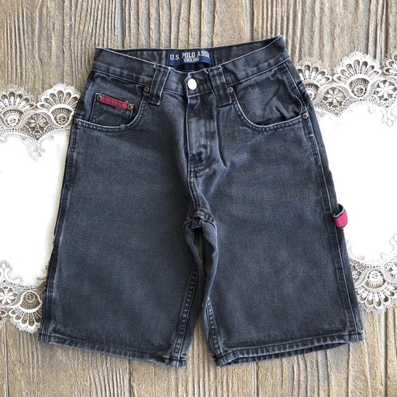 Youth Vintage 90s US Polo Assn Cargo Shorts Size 8 - Picture 2 of 4